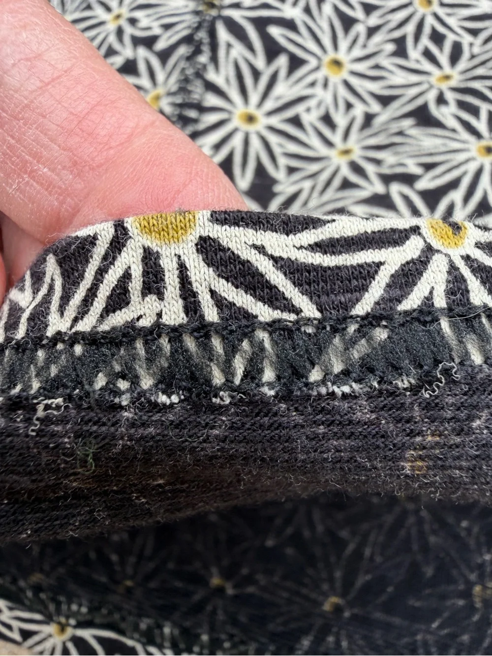 Toad&Co Black and White Floral Mini Skirt